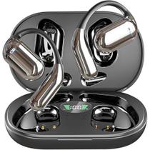 Fones de ouvido Bluetooth 5.4 Open Ear Bone Conduction BUABMEQ