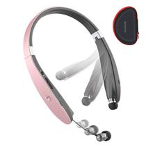 Fones de ouvido Bluetooth AMORNO, pulseira dobrável sem fio