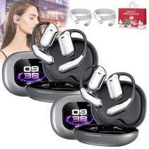 Fones de ouvido Bluetooth Circularcite 2025 com tela de toque cinza - Zhongchuang