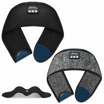Fones de ouvido Bluetooth com faixa de cabeça ZRUHIG Sleeping 2 unidades cinza e preto Fones de ouvido Bluetooth com faixa de cabeça ZRUHIG Sleeping 2 unidades cinza e preto
