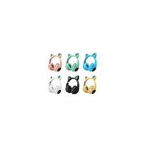 Fones de Ouvido Bluetooth com LED e Formato de Orelhas de Gato