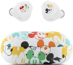 Fones de ouvido Bluetooth Disney Mickey Mouse com estojo de carregamento - Fone de ouvido sem fio Bluetooth com microfone embutido e 30 horas de diversão - Disneyland Essentials e presentes Disney para mulheres e homens de todas as idades