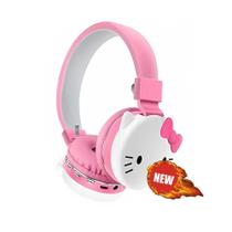 Fones de ouvido Bluetooth Generic Cartoon Hello Kawaii Pink