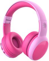 Fones de ouvido Bluetooth gorsun Kids Wireless com microfone rosa