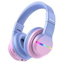 Fones de ouvido Bluetooth iClever BTH12 Kids com LED 85H rosa Fones de ouvido Bluetooth iClever BTH12 Kids com LED 85H rosa