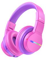 Fones de ouvido Bluetooth iClever BTH12 Kids LED 85H Playtime Fones de ouvido Bluetooth iClever BTH12 Kids LED 85H Playtime