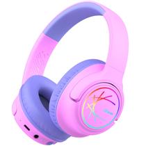 Fones de ouvido Bluetooth iClever BTH18 Kids LED Lights 43H rosa/azul Fones de ouvido Bluetooth iClever BTH18 Kids LED Lights 43H rosa/azul