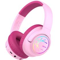 Fones de ouvido Bluetooth iClever BTH18 Kids LED Lights Pink Fones de ouvido Bluetooth iClever BTH18 Kids LED Lights Pink