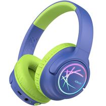 Fones de ouvido Bluetooth iClever BTH18 Kids LED Lights verde/azul Fones de ouvido Bluetooth iClever BTH18 Kids LED Lights verde/azul