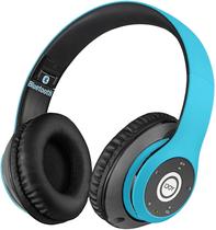 Fones de ouvido Bluetooth iJoy Over Ear Wireless com microfone - azul