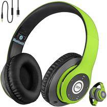 Fones de ouvido Bluetooth iJoy Over Ear Wireless com microfone - verde Fones de ouvido Bluetooth iJoy Over Ear Wireless com microfone - verde
