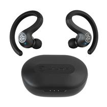Fones de ouvido Bluetooth JLab JBuds Air Sport com estojo de carregamento preto