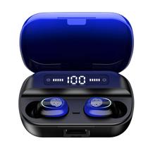 Fones de ouvido Bluetooth Kinganda True Wireless Earbuds Blue