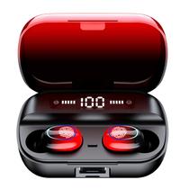 Fones de ouvido Bluetooth Kinganda Wireless Touch Control vermelhos