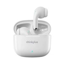 Fones de ouvido Bluetooth LP40 TWS Mini Wireless com microfone branco