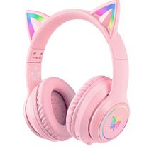 Fones de ouvido Bluetooth ONITOON Cat Ear LED Light Up 55H Play Time Fones de ouvido Bluetooth ONITOON Cat Ear LED Light Up 55H Play Time
