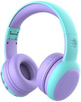 Fones de ouvido Bluetooth para crianças gorsun com microfone roxo Fones de ouvido Bluetooth para crianças gorsun com microfone roxo