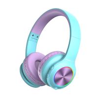 Fones de ouvido Bluetooth PowerLocus LED Kids com luzes LED