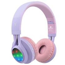 Fones de ouvido Bluetooth Riwbox WT-7S Kids com microfone e luzes LED