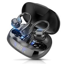 Fones de ouvido Bluetooth sem fio com cancelamento de ruído pretos