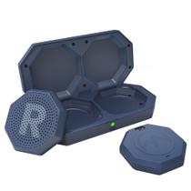 Fones de ouvido Bluetooth sem fio para capacete de esqui OutdoorMaster, azul-marinho