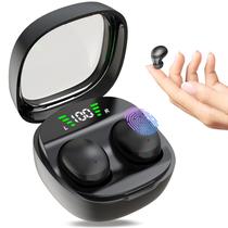 Fones de ouvido Bluetooth sem fio para dormir Mini Earbuds pretos Fones de ouvido Bluetooth sem fio para dormir Mini Earbuds pretos