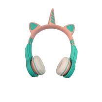 Fones de ouvido Bluetooth sem fio Unicorio LED recarregáveis para crianças Fones de ouvido Bluetooth sem fio Unicorio LED recarregáveis para crianças