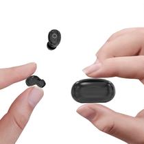 Fones de ouvido Bluetooth sem fio Xmenha Mini invisíveis pretos Fones de ouvido Bluetooth sem fio Xmenha Mini invisíveis pretos