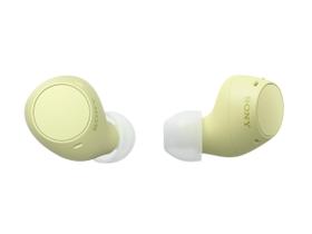 Fones de ouvido Bluetooth Sony WF-C510 com bateria de 22 horas amarela