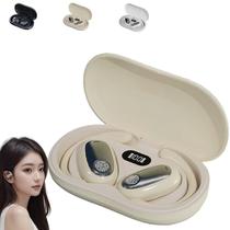 Fones de ouvido Bluetooth Sporty Hanging Ear IPX5 impermeáveis amarelos
