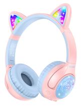 Fones de ouvido Bluetooth TECKNET Cat Ear Kids 70H Playtime Fones de ouvido Bluetooth TECKNET Cat Ear Kids 70H Playtime