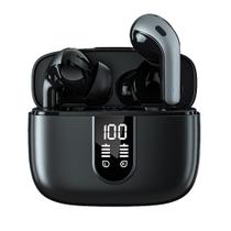 Fones de ouvido Bluetooth True Wireless Earbuds, tela de alimentação LED