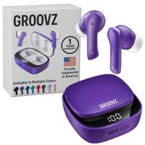 Fones de ouvido Bluetooth True Wireless Groovz com 27 horas de bateria e IPX4 Fones de ouvido Bluetooth True Wireless Groovz com 27 horas de bateria e IPX4