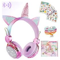 Fones de ouvido Bluetooth Unicorn Kids