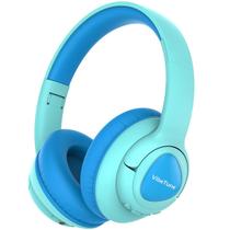 Fones de ouvido Bluetooth VibeTune Kids 60H Playtime Blue Macaron