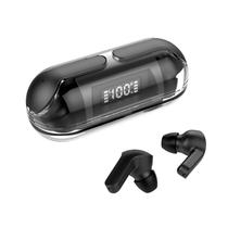 Fones de ouvido Bluetooth ZHONGDE Crystal Wireless 26Hrs IPX4 pretos