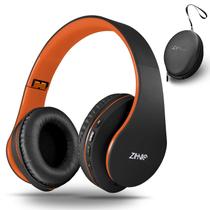 Fones de ouvido Bluetooth ZIHNIC Over-Ear dobráveis preto/laranja Fones de ouvido Bluetooth ZIHNIC Over-Ear dobráveis preto/laranja
