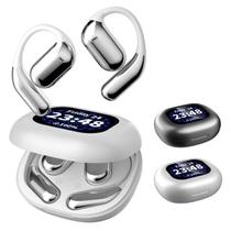 Fones de ouvido BUFVOKY Over The Ear Xp2.2024 Novos fones de ouvido True Wireless Open Ear Bluetooth 5.4, fones de ouvido abertos com tela LED, fones de ouvido, sem fio, à prova d'água para corrida esportiva (prata) Fones de ouvido BUFVOKY Over The Ear Xp2.2024 Novos fones de ouvido True Wireless Open Ear Bluetooth 5.4, fones de ouvido abertos com tela LED, fones de ouvido, sem fio, à prova d'água para corrida esportiva (prata)