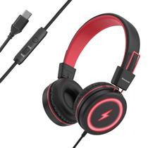 Fones de ouvido Bywulanda Kids com luzes LED e microfone, limitador de volume Fones de ouvido Bywulanda Kids com luzes LED e microfone, limitador de volume