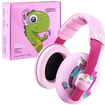 Fones de ouvido com cancelamento de ruído Vanderfields Baby Pink Unicorn