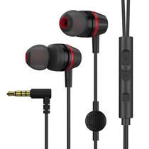 Fones de ouvido com fio 1Mii com microfone e controle de volume pretos Fones de ouvido com fio 1Mii com microfone e controle de volume pretos