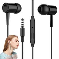 Fones de ouvido com fio com microfone Fones de ouvido leves Fones de ouvido com fio com microfone Fones de ouvido leves