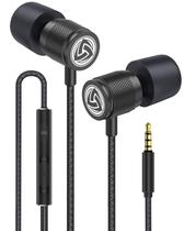 Fones de ouvido com fio LUDOS Ultra In-Ear com microfone preto