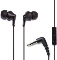 Fones de ouvido com fio Panasonic ErgoFit RP-TCM125-KA com microfone preto fosco
