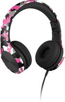 Fones de ouvido com fio para crianças - Pink Camo