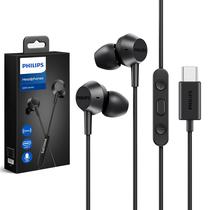 Fones de ouvido com fio PHILIPS USB-C com microfone e baixo, cabo de 1,2 m