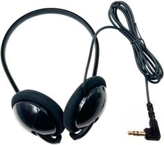 Fones de ouvido com fio, som estéreo, plástico ABS preto Fones de ouvido com fio, som estéreo, plástico ABS preto