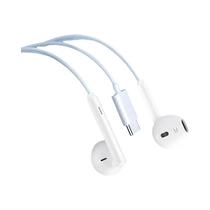 Fones De Ouvido Com Fio Tipo-C Para iPhone 16 15 iPad Samsung Xiaomi Vivo OPPO OnePlus In-Ear Flat