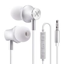 Fones de ouvido com fio XINLIANG com microfone e controle de volume Fones de ouvido com fio XINLIANG com microfone e controle de volume