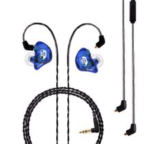 Fones de ouvido com monitor intra-auricular BASN Bsinger Pro Clear Blue Fones de ouvido com monitor intra-auricular BASN Bsinger Pro Clear Blue